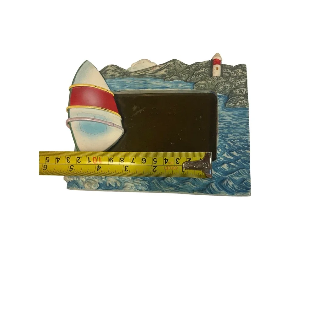 Vintage‎ Nautical Windsurfer Lighthouse 3D Resin Picture Frame Beach Decor 4x3